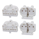 Aexit 4Pcs 2G11-F446 AC 500V 2A H Light s-ocket Base Fluorescent PL Tube Lamp Holder (d70af32a5b4353c456866ab9742f55e1)